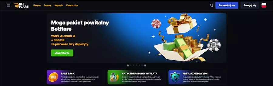 Betflare Casino Pobierz