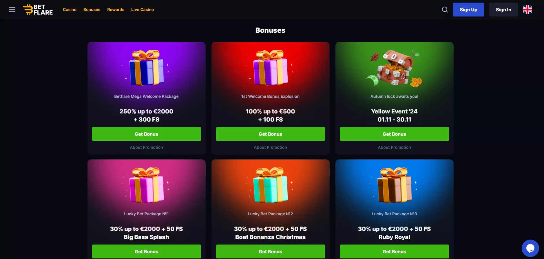 Betflare Casino Pobierz